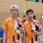 禹智睿（左）／楊順安（右）奪得德國青少年國際格蘭披治賽U19男子雙打季軍